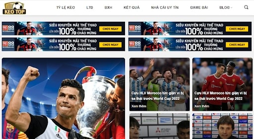 Keotop là địa chỉ soi kèo bóng đá chuyên nghiệp