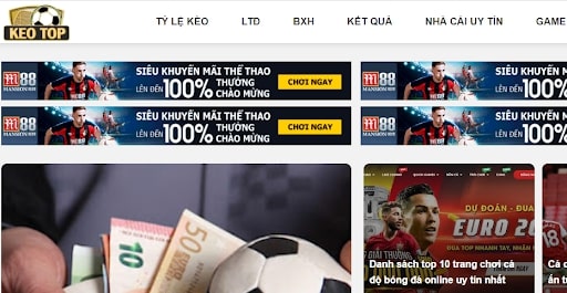 Keotop - sân chơi cá cược bóng đá chất lượng nhất hiện nay.