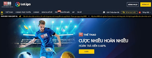 Nhà cái M88 với giao diện bắt mắt
